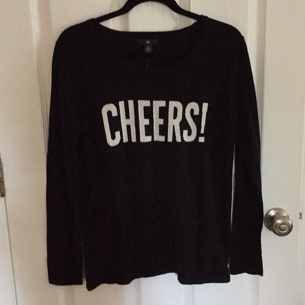 Gap  Festive Lightweight Sweater Cheers!  NWT